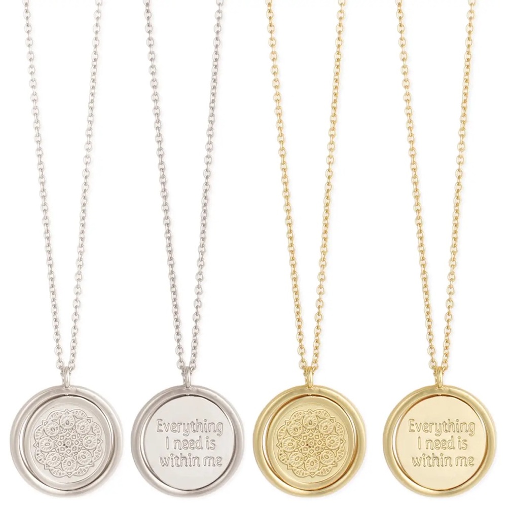 Everything is within me gold necklace